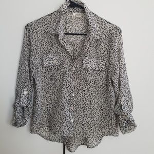 Leapard print blouse